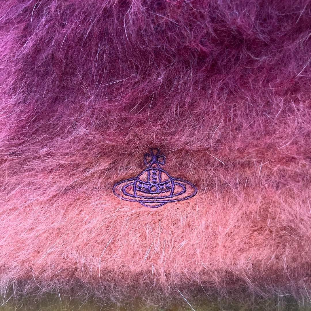 Vivienne Westwoodアンゴラ　ニット帽　帽子　グラデーション