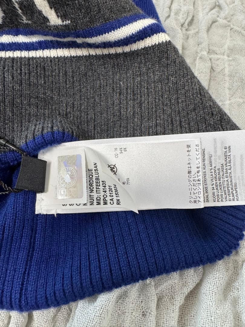 新品未使用　カナダグース　  Pom ビーニーニット帽