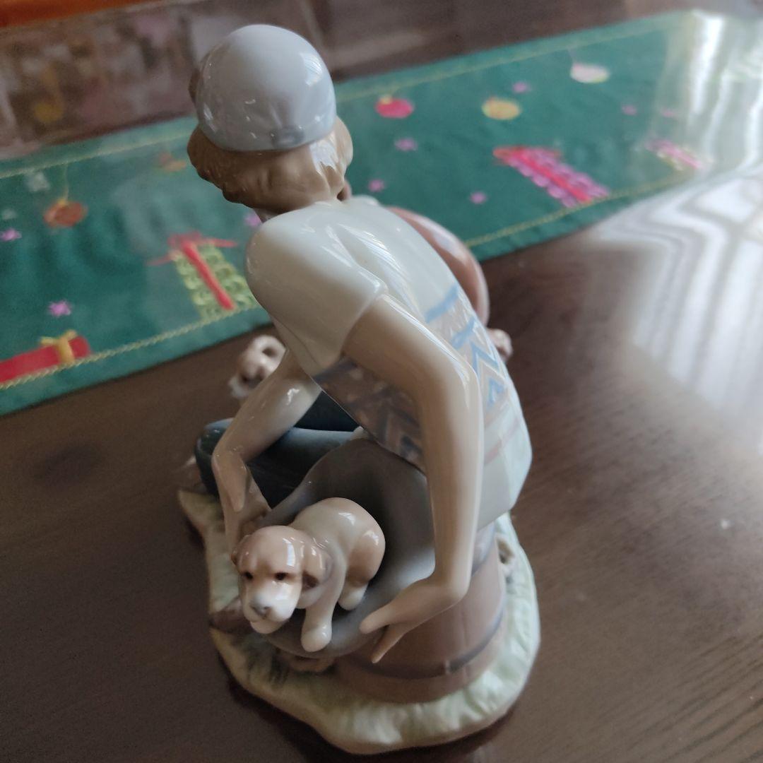 LLADRO　犬と少年