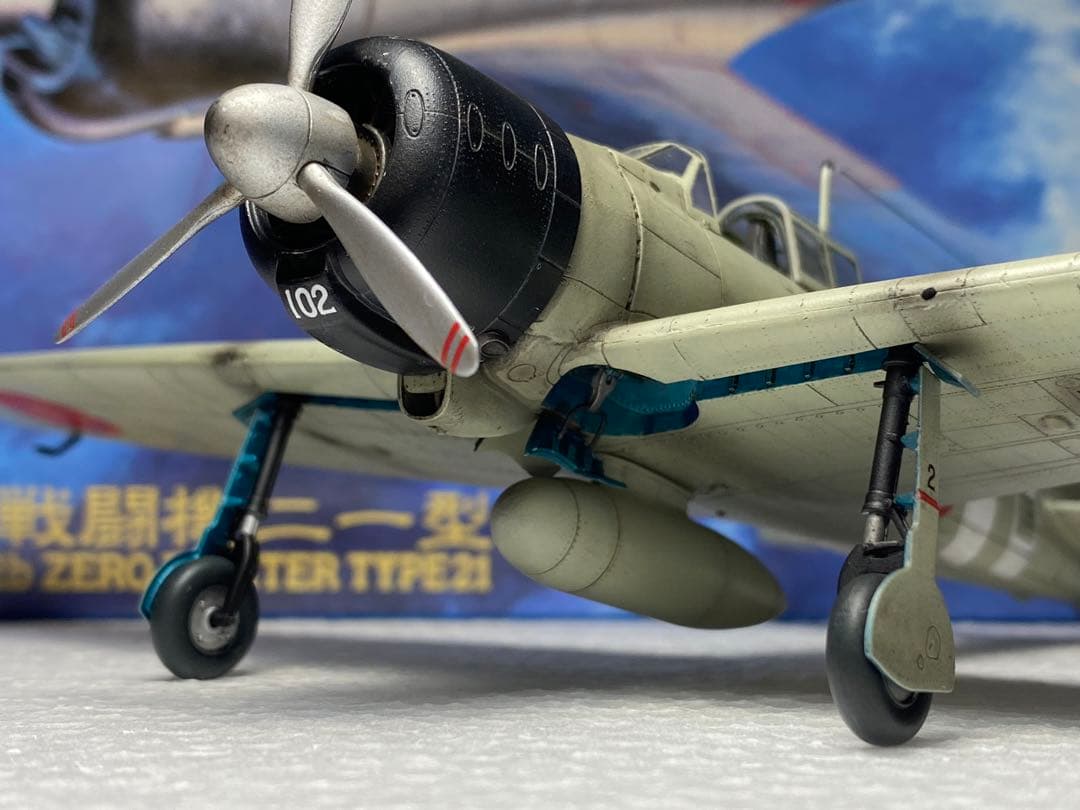 完成品　零式艦上戦闘機21型 空母　瑞鶴所属撃墜王　岩本徹三　零戦