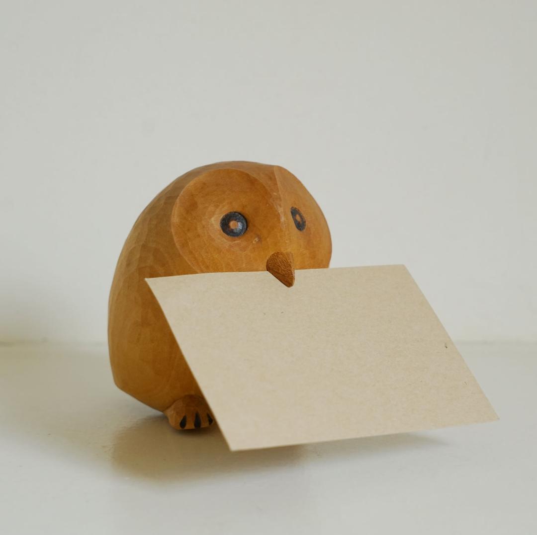 【ういるぴい工房】ゆらりんこ　ふくろう　クラフト