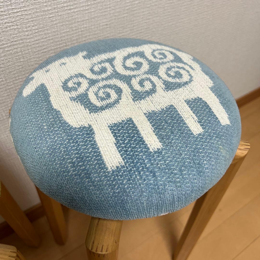 KLIPPAN/2脚セットクリッパンスツールヒツジ color:ブルー・グリーン