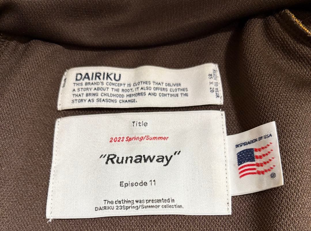 DAIRIKU Film Students トラックジャケット 23ss