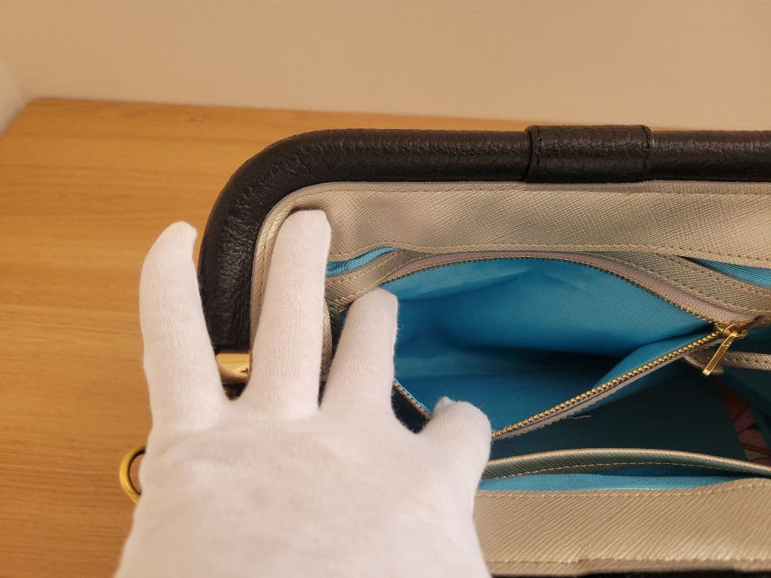 A.D.M.J. ラムレザー口金クロスボディショルダーバッグ