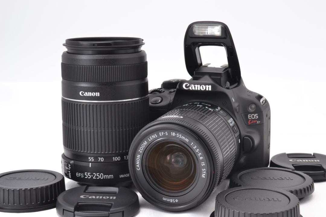 ■ 美品 ■ キャノン　Canon Kiss X7 ダブルズームキット 元箱有