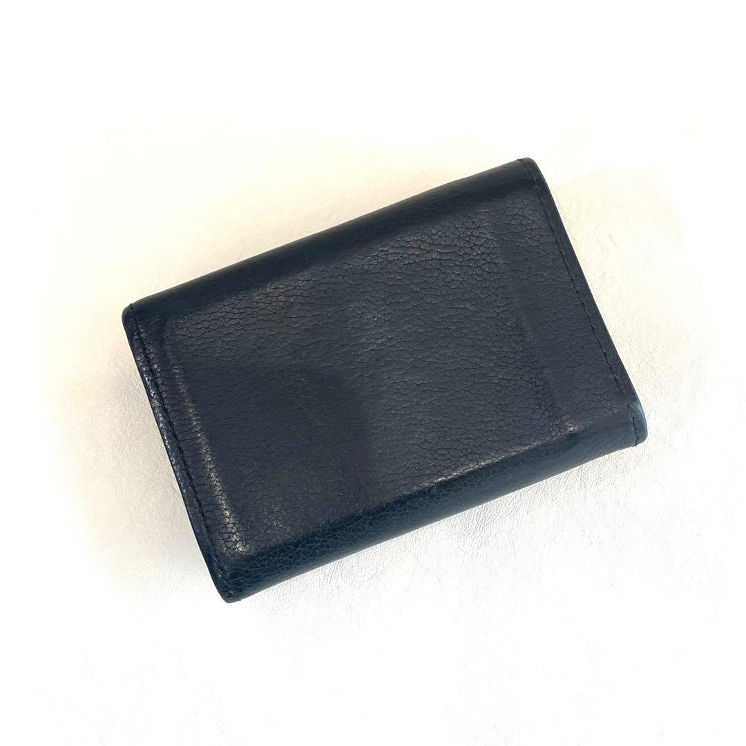 ルイヴィトン ポルトフォイユロックミニ　コンパクト財布　黒　正規品　本物