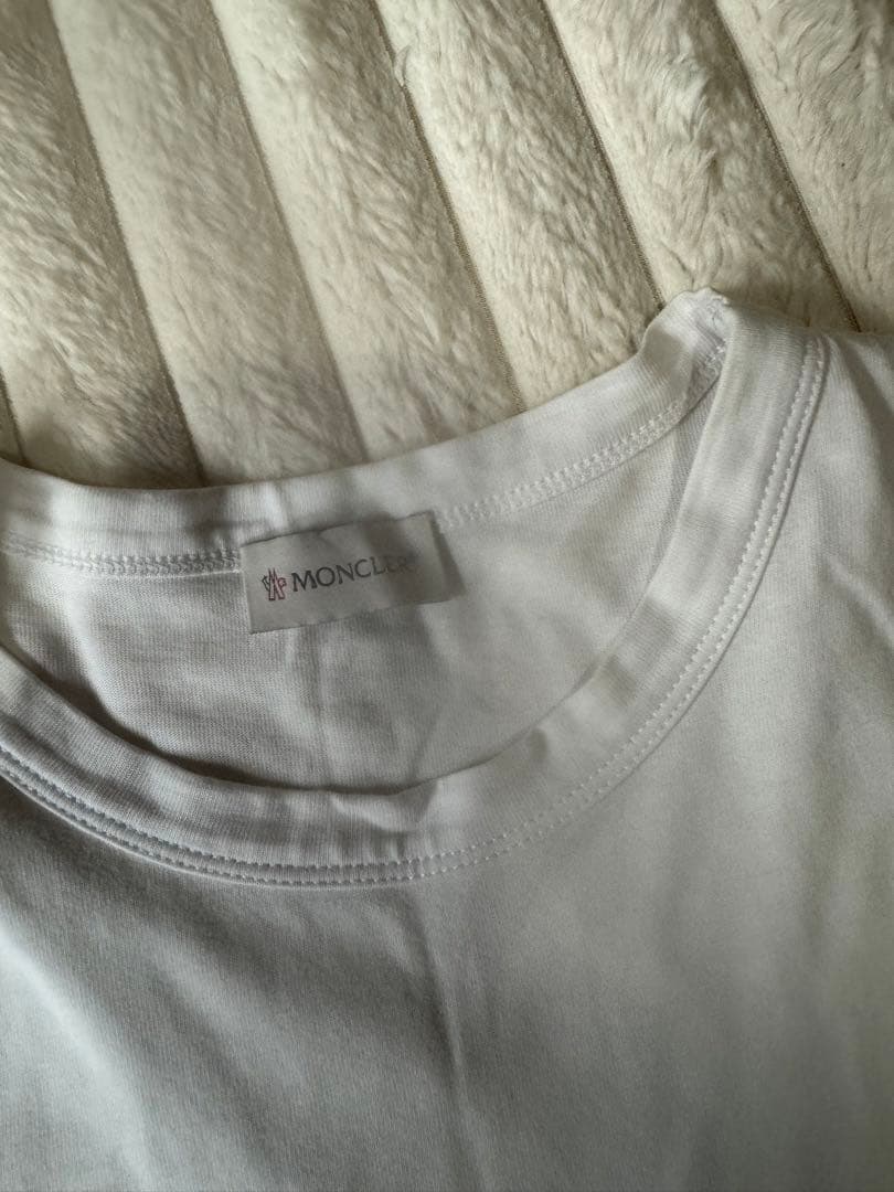 MONCLER ホワイトロンT L size
