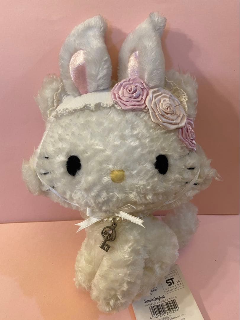 【タグ付き】チャーミーキティ　うさみみぬいぐるみ