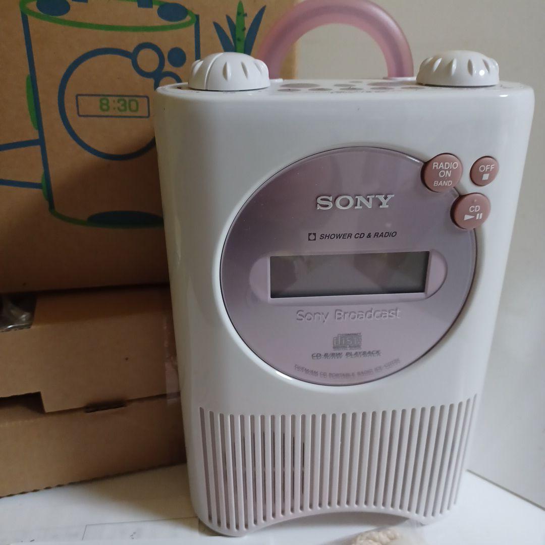 SONY　ポータブルラジオ　ICF-CD73V　新品同様　ピンク　ソニー　浴室