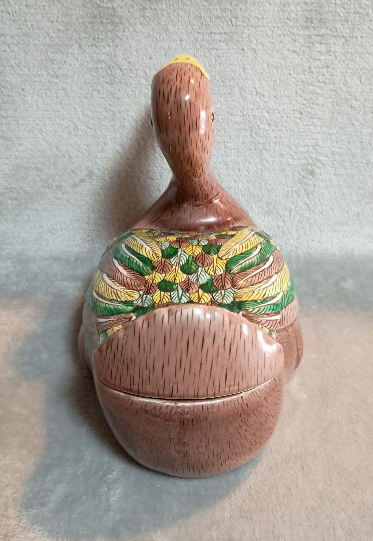 鴨型アンテークチューリン チューリン　スープ入れ容器