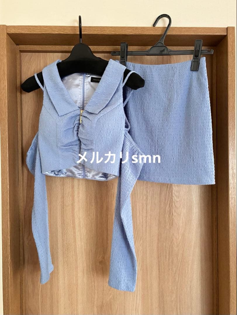 robe de fleurs glossy ドレス　S ブルー　シュガー