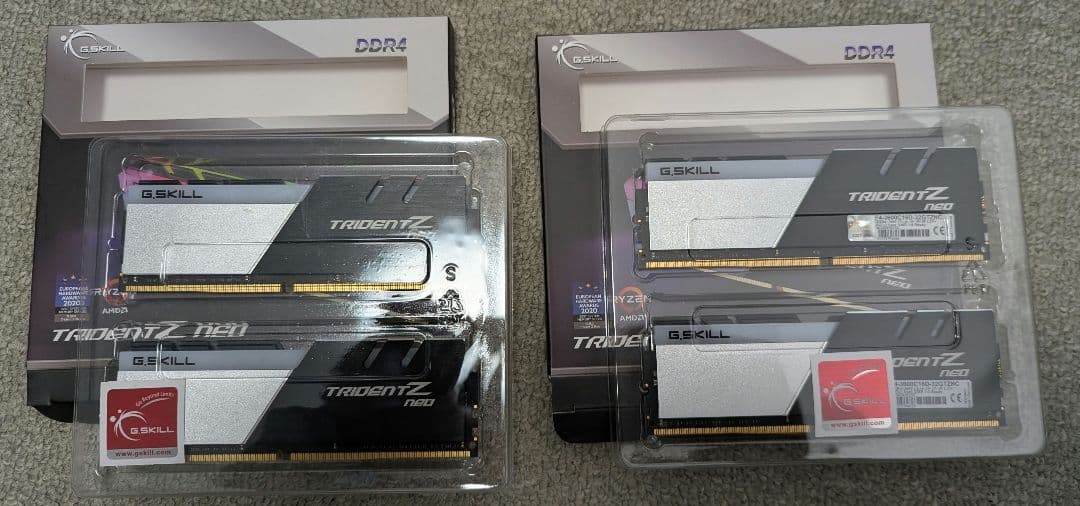 G.SKILL TRIDENT Z NEO DDR4 4枚セット