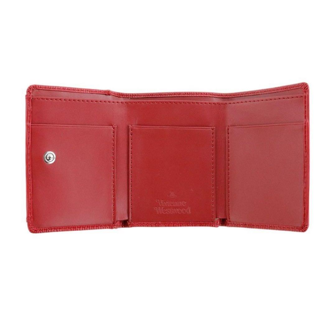 Vivienne Westwood 三つ折り財布 赤 銀マーク