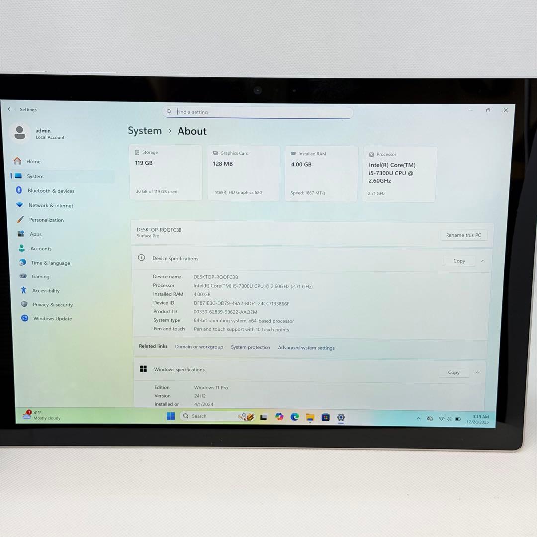 美品 Surface Pro 第5世代128GB LTEモデル