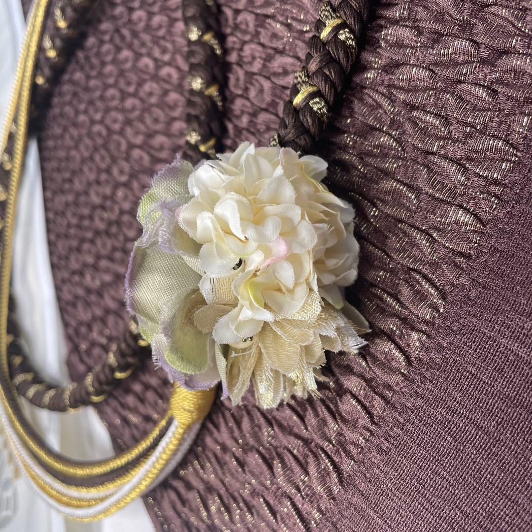 新品未使用　帯締め　帯揚げ　半衿　重ね襟　セット　振袖用　最新作　焦茶　くすみ