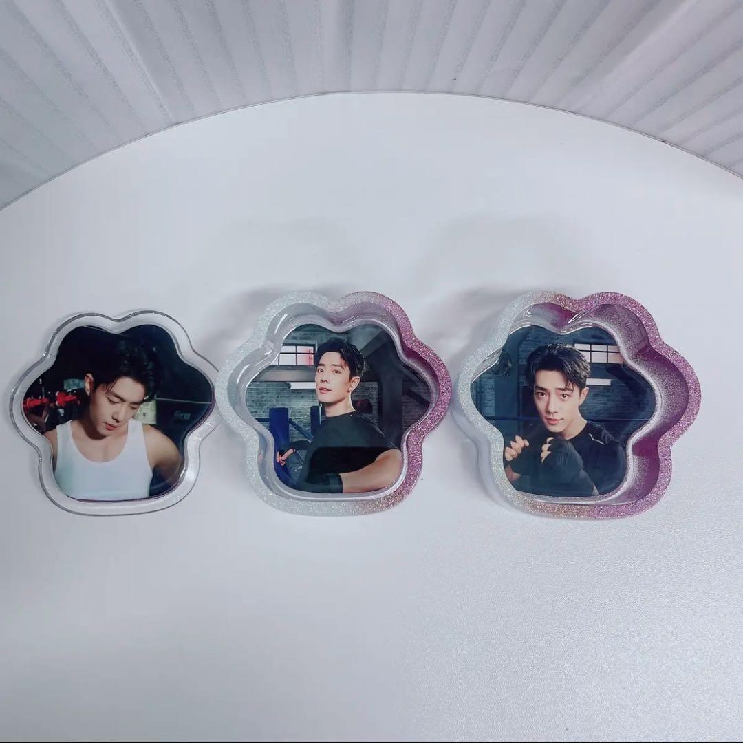 肖戦 二層構造の猫の肉球レジン収納ボックス❣️9セット❣️確認用❣️0106