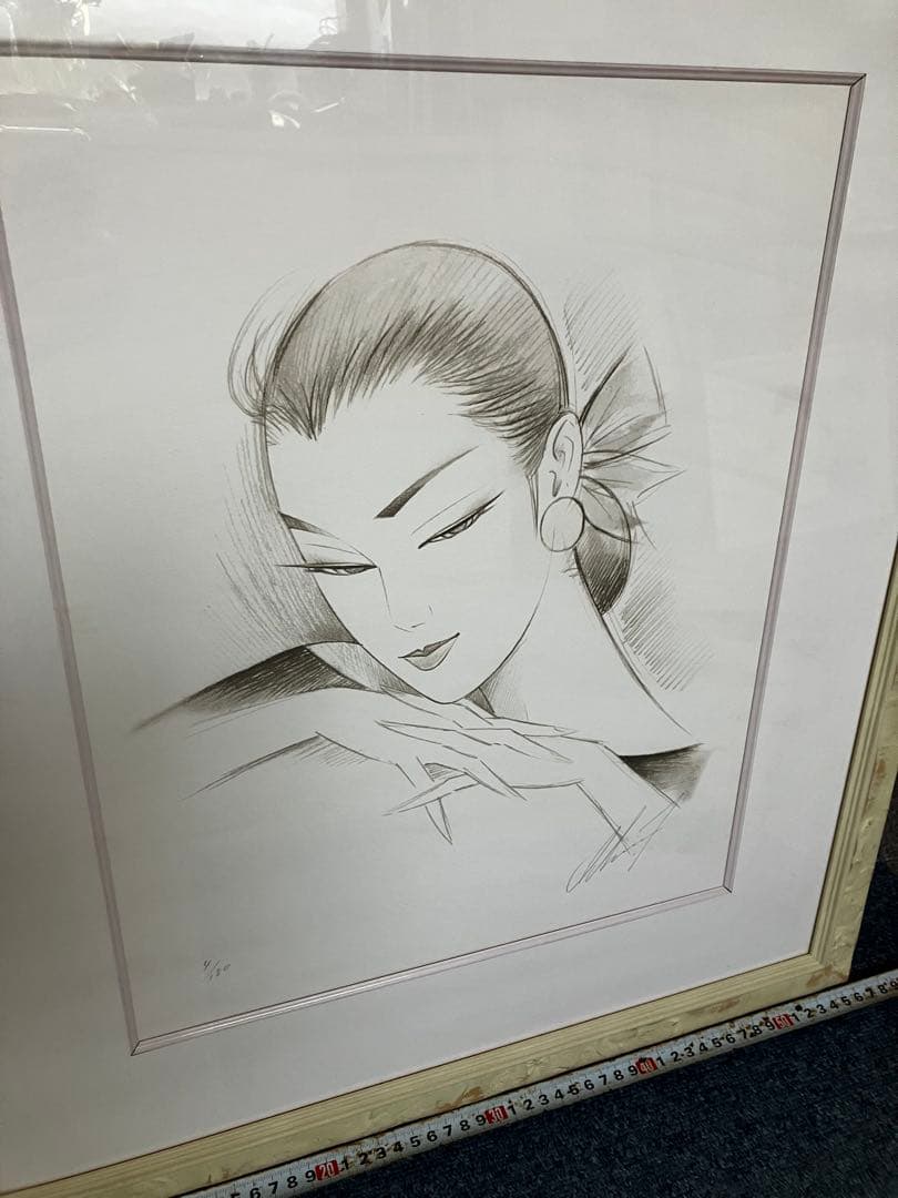 鶴田一郎　憂 4/180 リトグラフ