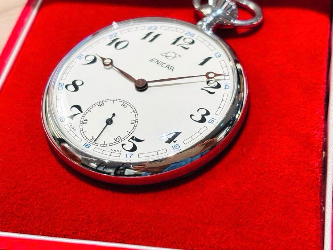 ENICAR エニカ 懐中時計 オリジナルボックス付き