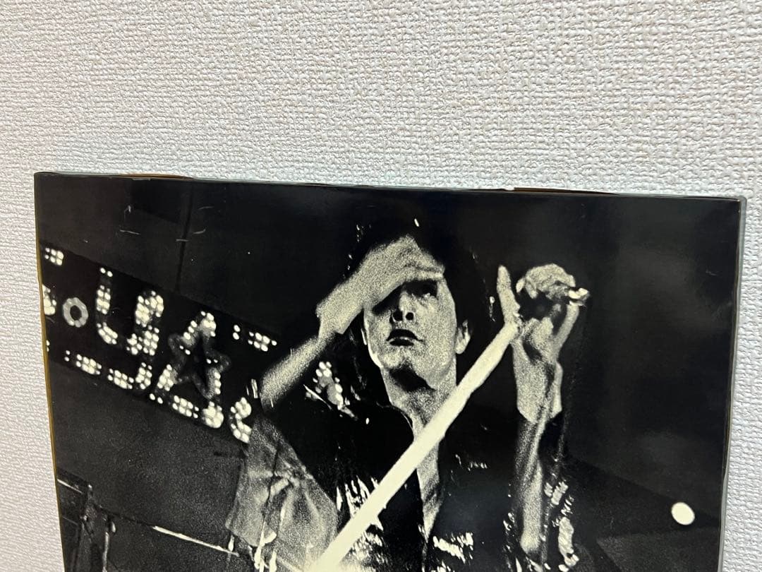 矢沢永吉☆1970年代 当時の希少木製パネル☆