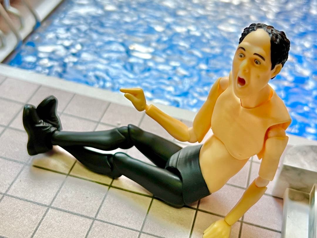 例のプール　フィギュア用ジオラマ　1/12