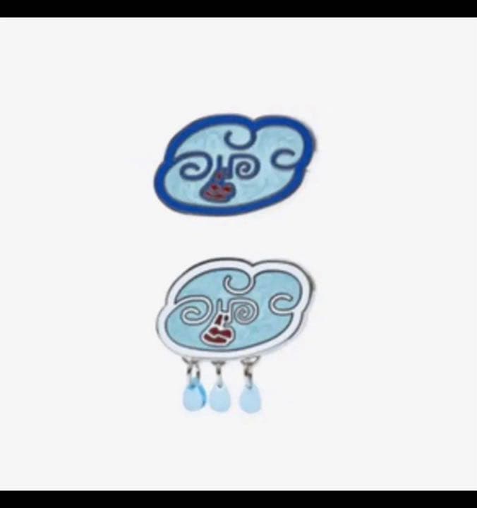 BTS テテ V ブローチ Cloud Dropsアーティストメイド