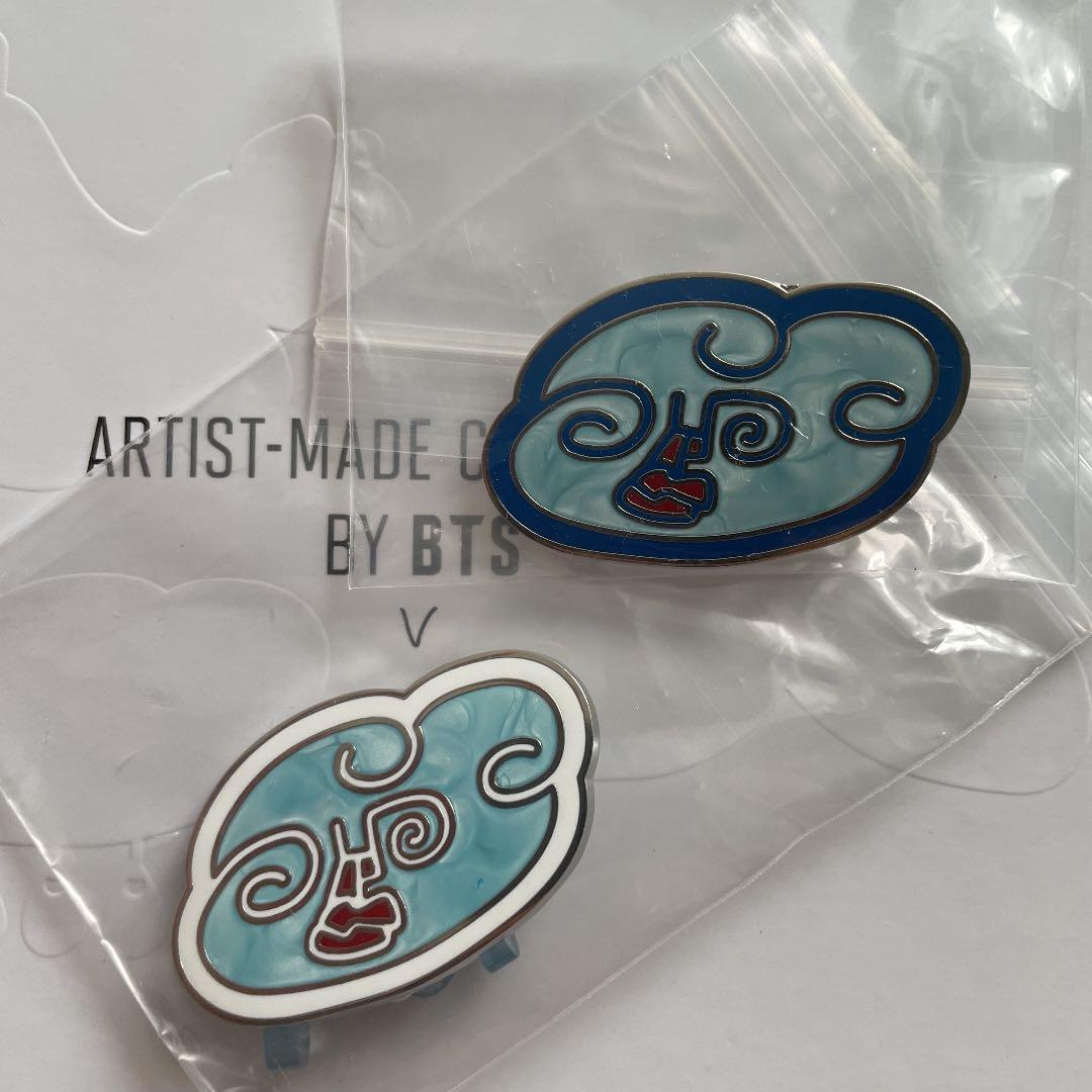 BTS テテ V ブローチ Cloud Dropsアーティストメイド