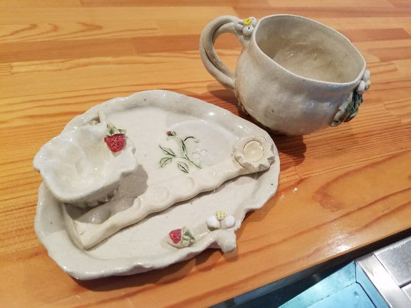 イチゴモチーフコーヒーカップ