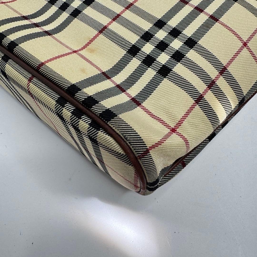 【美品✨️】バーバリー ハンドバッグ ノバチェック マチあり