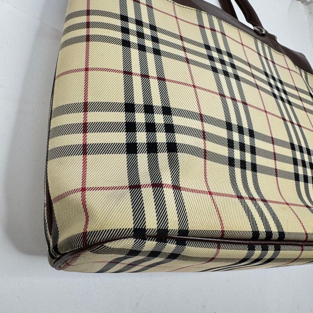 【美品✨️】バーバリー ハンドバッグ ノバチェック マチあり