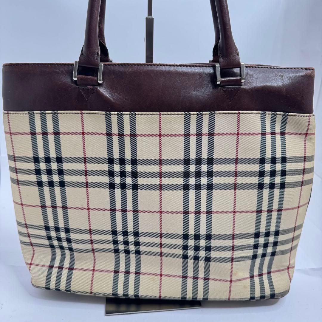 【美品✨️】バーバリー ハンドバッグ ノバチェック マチあり