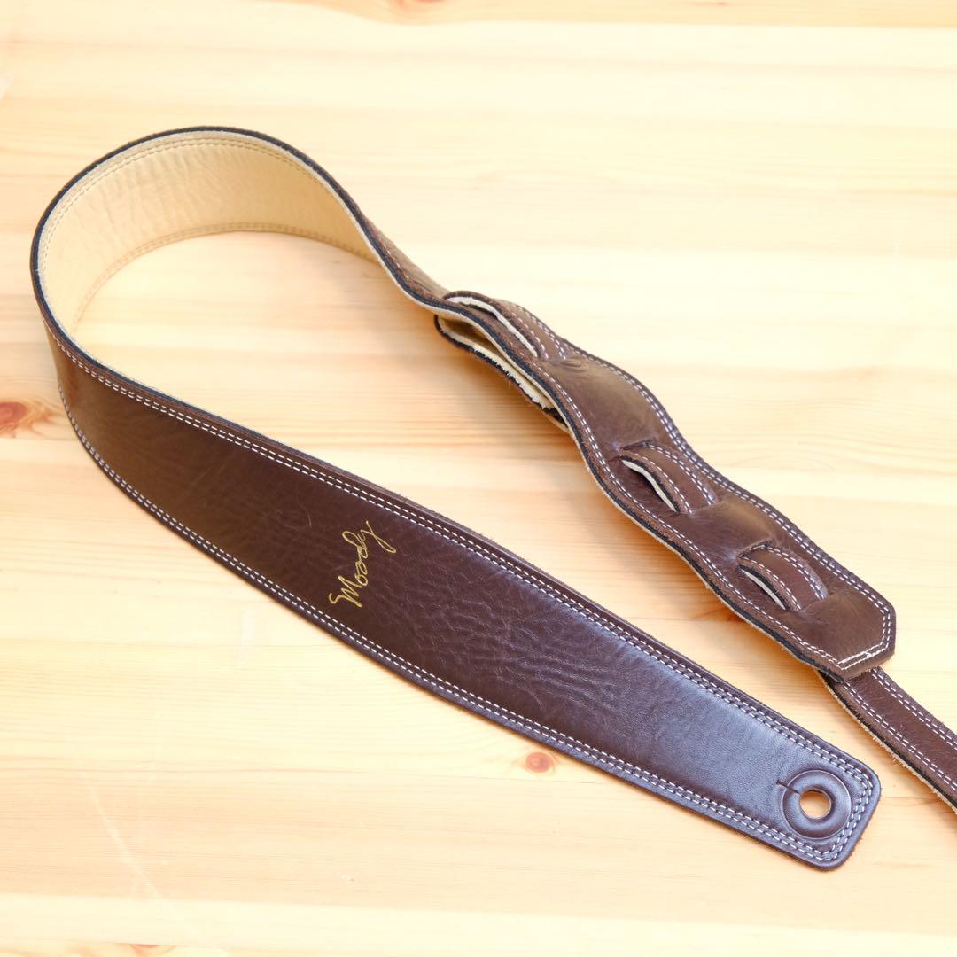 ギター Moody Straps L&L 2.5\" STD Brown / Cream