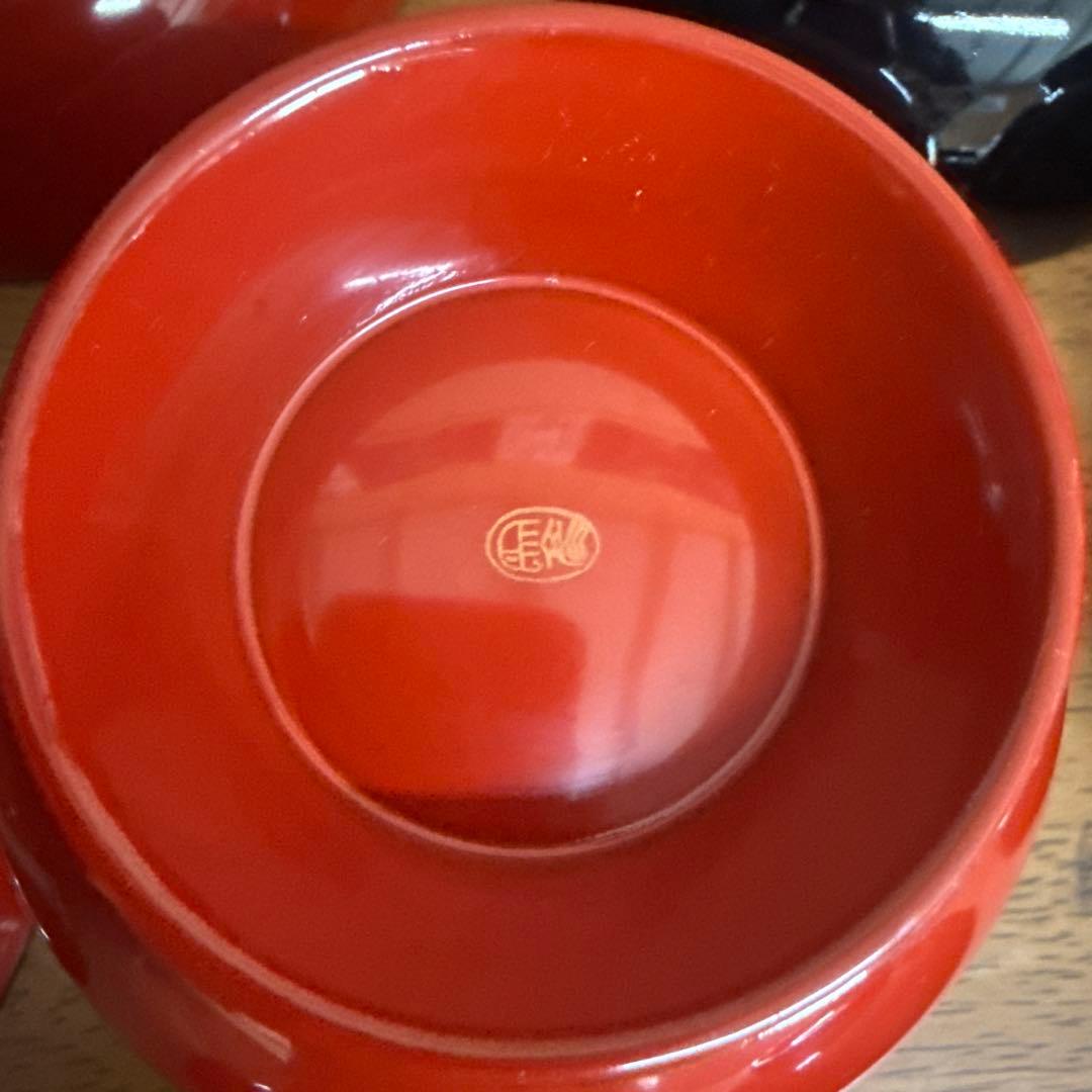 象彦　夫婦椀　塗り椀　美品