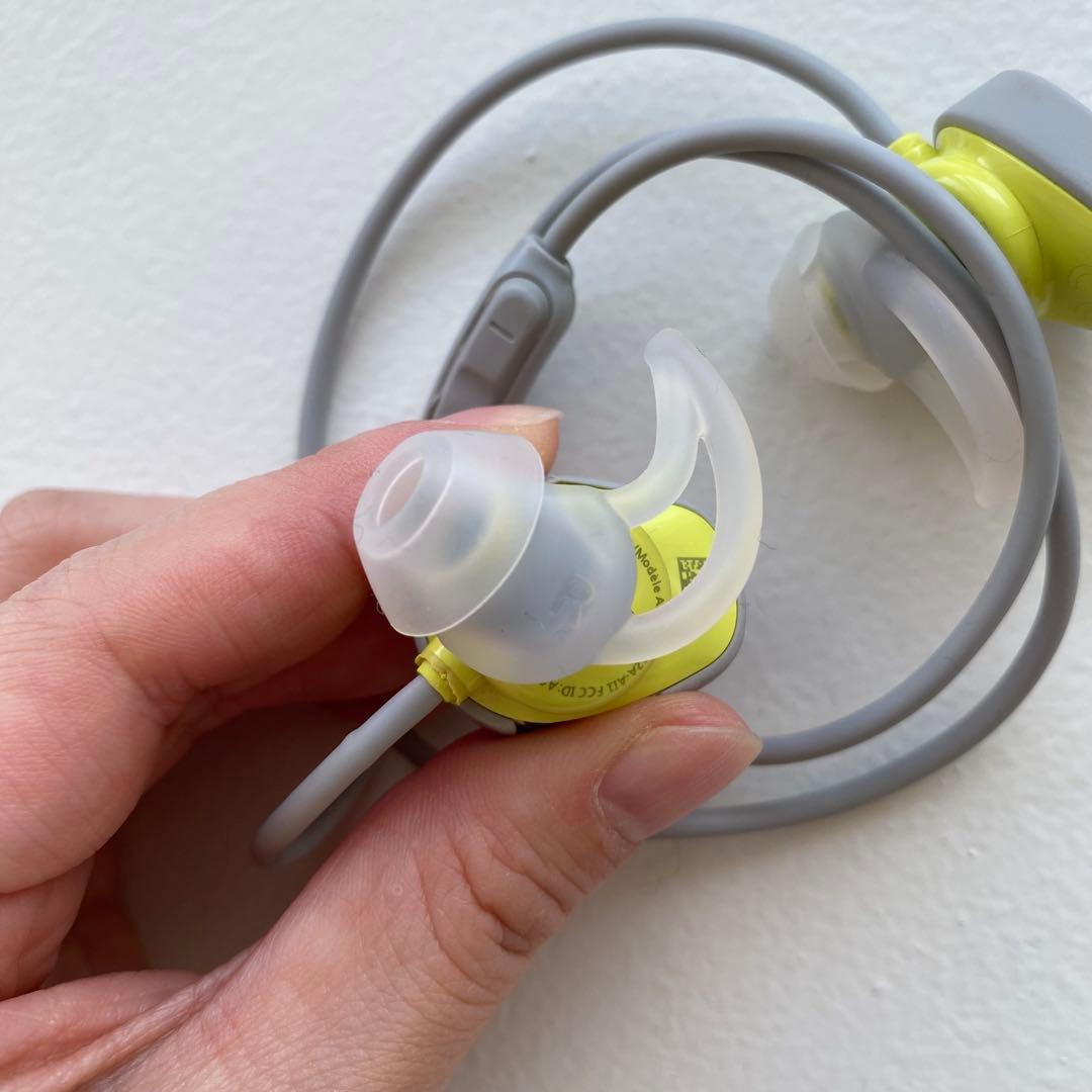 Bose SoundSport ワイヤレスイヤホン グレー・イエロー
