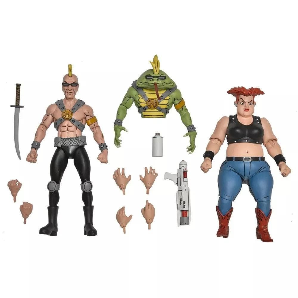 【NECA】新品 正規品 TMNT グラント＆ジャージー レッド タートルズ