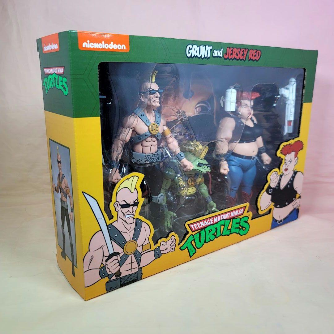 【NECA】新品 正規品 TMNT グラント＆ジャージー レッド タートルズ