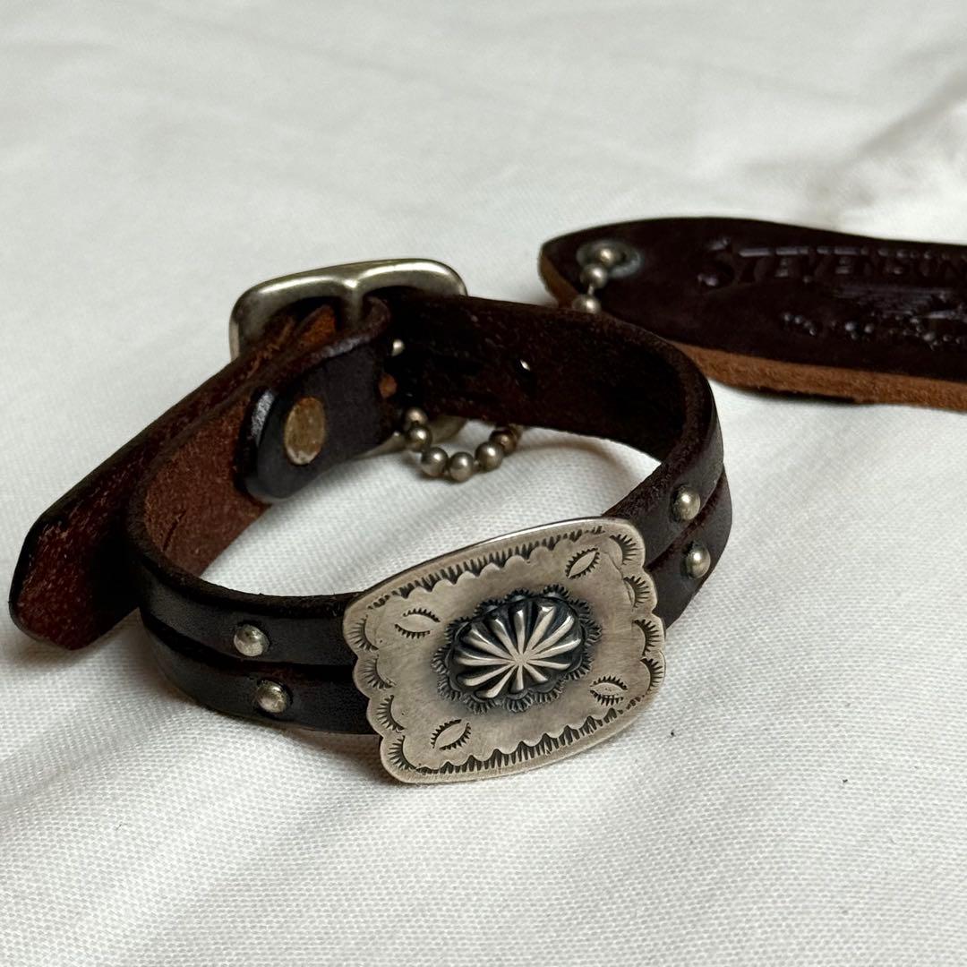 未使用 アルソマーズ ×スティーブンソンオーバーオール レザーブレス 革 HTC