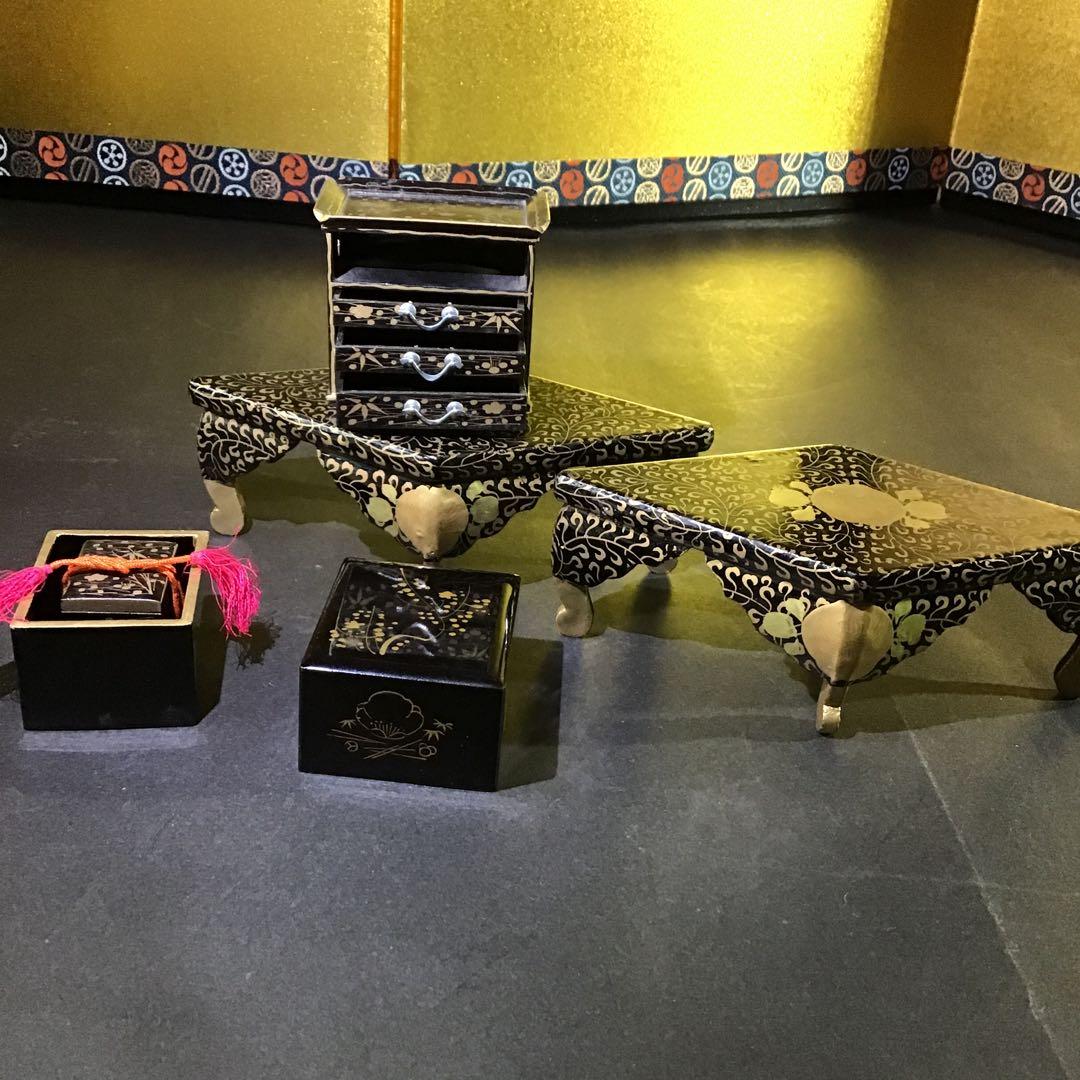 大名金蒔絵雛道具7点　江戸時代　　　B I