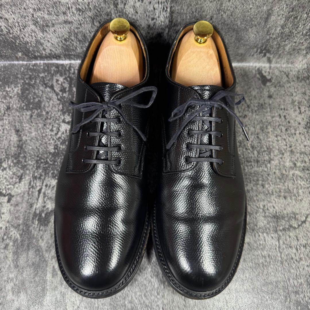 【美品】グラッドハンド × リーガル 643S ポストマン 黒 シボ革 28cm