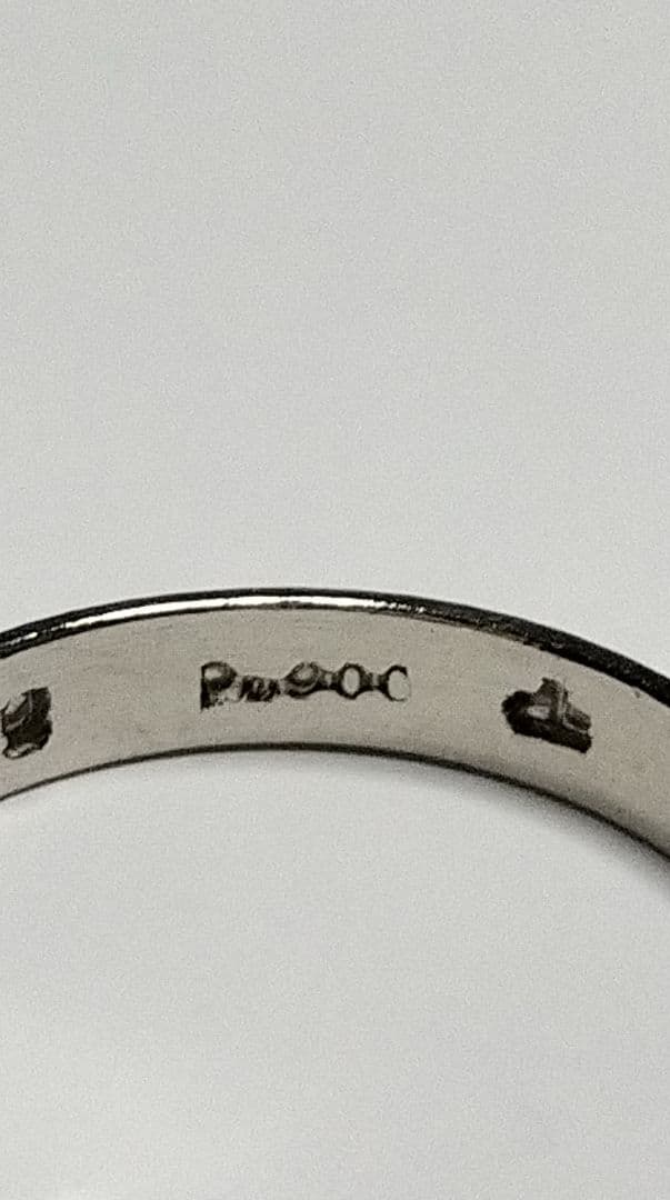 プラチナリング　9号　Pm(Pt)900　プラチナ90％ 2.57g