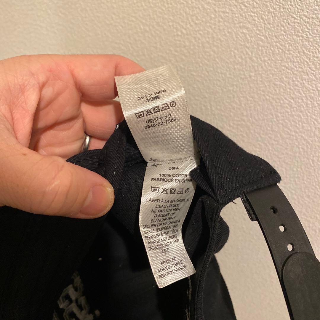 stussy sport cap black ステューシー　キャップ　黒