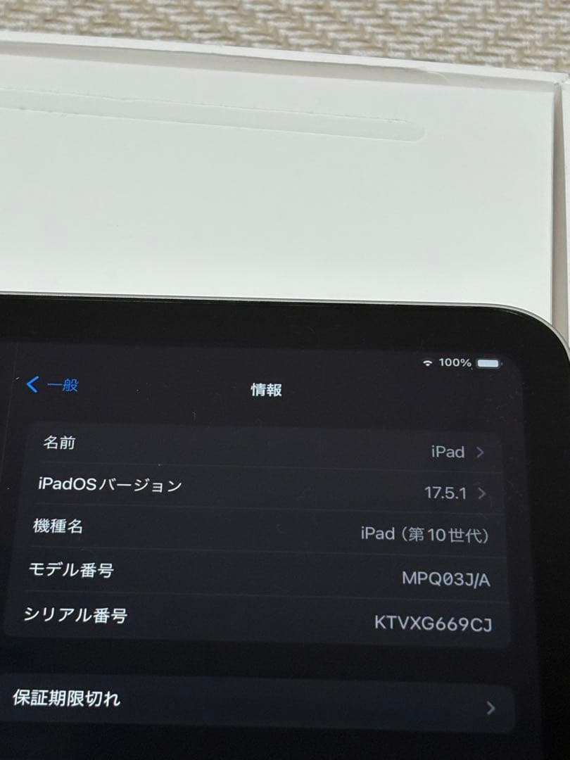 【美品】iPad 第10世代 64GB シルバー Wi-Fiモデル