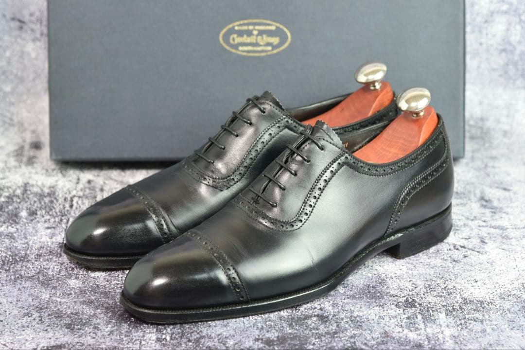 クロケット&ジョーンズ　アルバニー　5E　黒　337ラスト　ハンドグレードライン