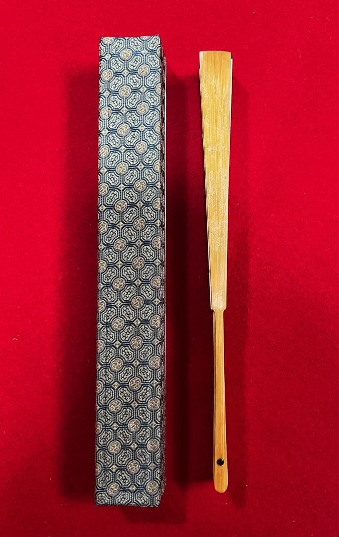 中国美術 中国古玩 紙扇子 書道 乙丑年作 楓橋夜泊