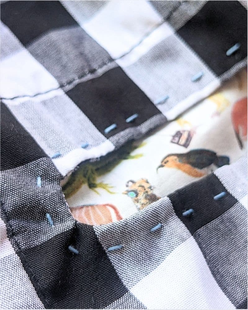 【リバティポケット】バルーンキュロット ギンガムチェック ゆったり ハンドメイド