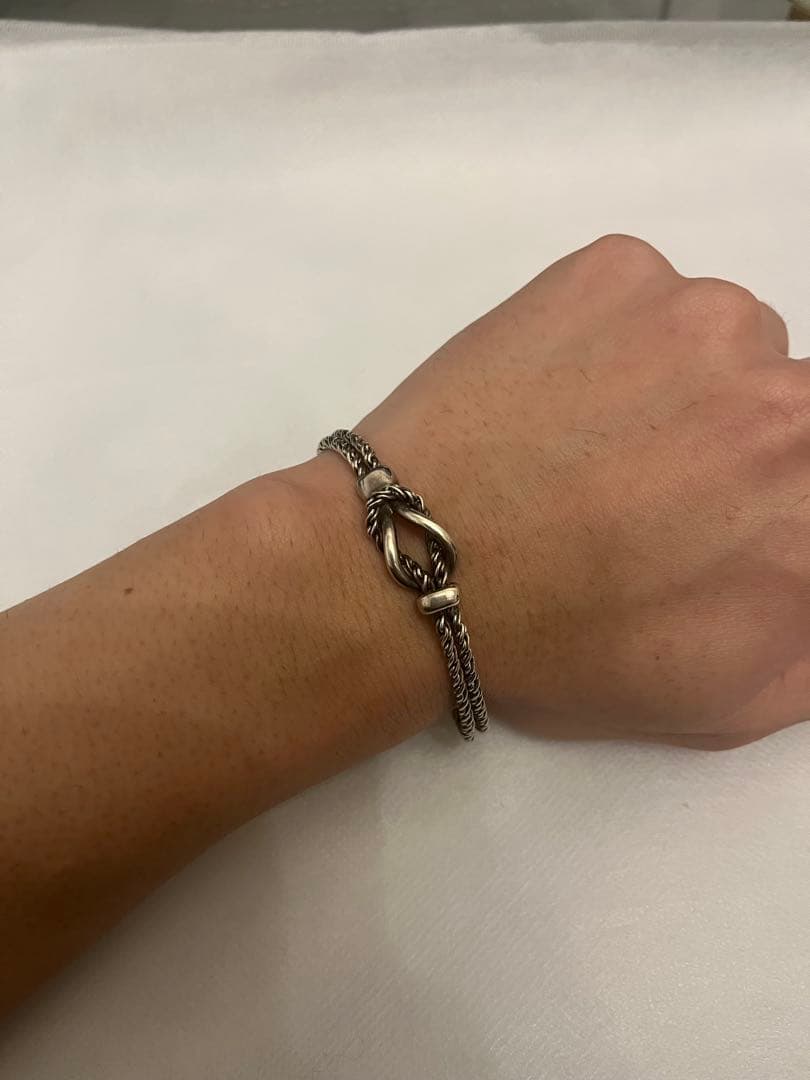 ティファニー ブレスレット センターノット/ダブルロープ シルバー925【中古】