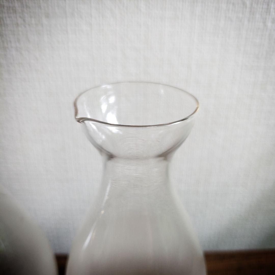 マルキョーシロップ　徳利　磨りガラス　昭和レトロ　日本酒　2本
