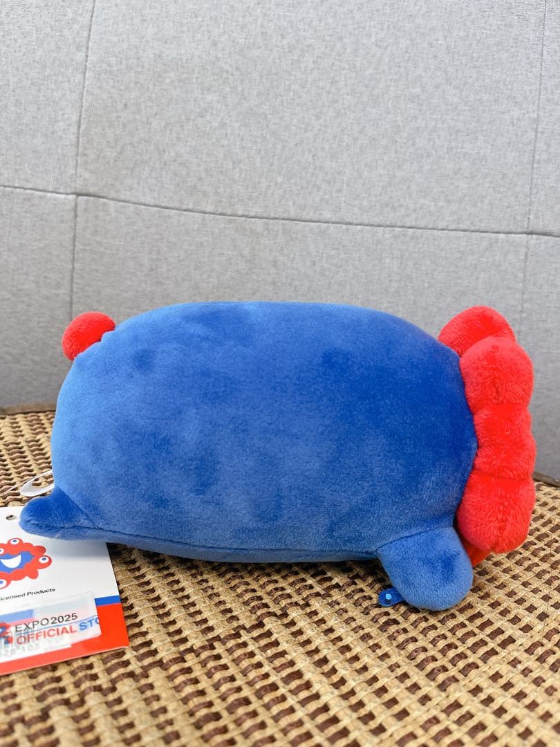 【新品未使用】大阪関西万博 ミャクミャクお手玉風ぬいぐるみS & もっちり横