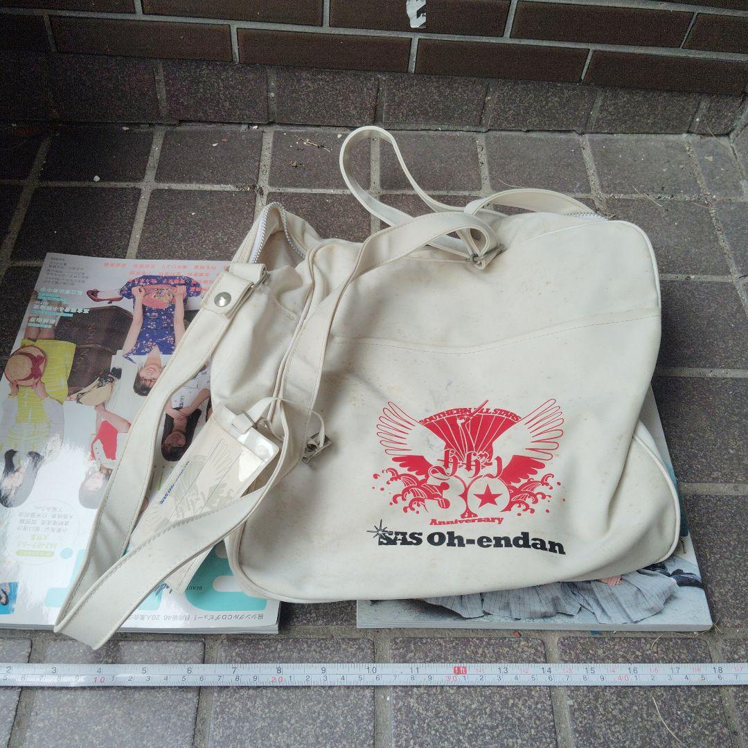 【サザンオールスターズ】 Oh-endan ホワイトバッグ エンブレムプリント