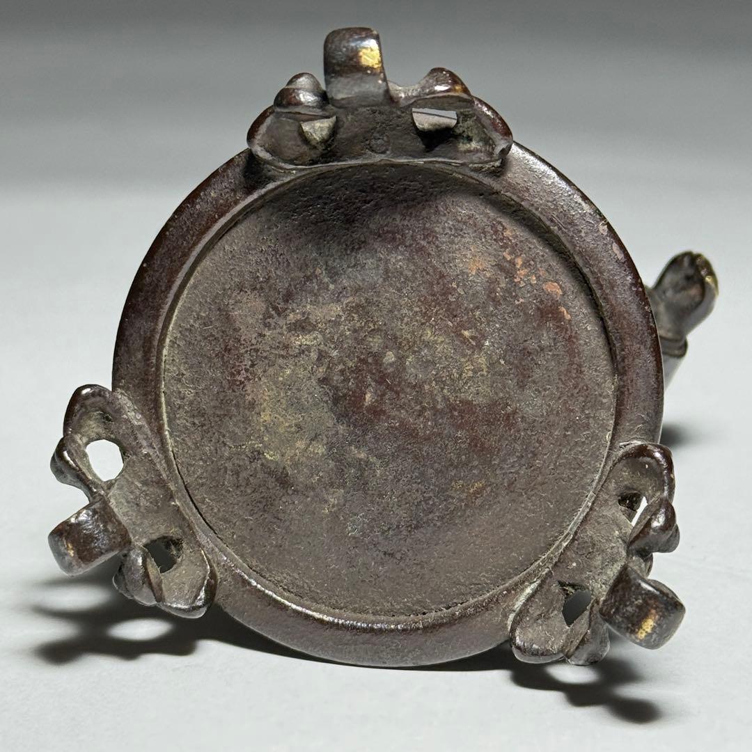 ◆古銅唐子置物 唐銅 江戸幕末〜明治時代◆