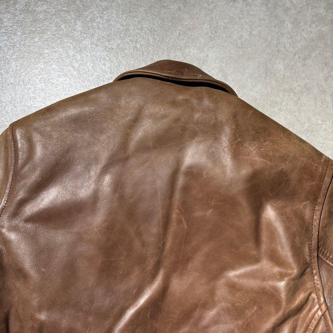 ジャケット・アウター AERO LEATHER Halfbelt leather jacket